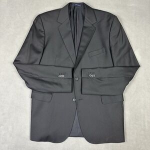 BONOBOS Black Wool Loro Piana‎ Limited Edition Blazer Sport Coat Jacket 42R
